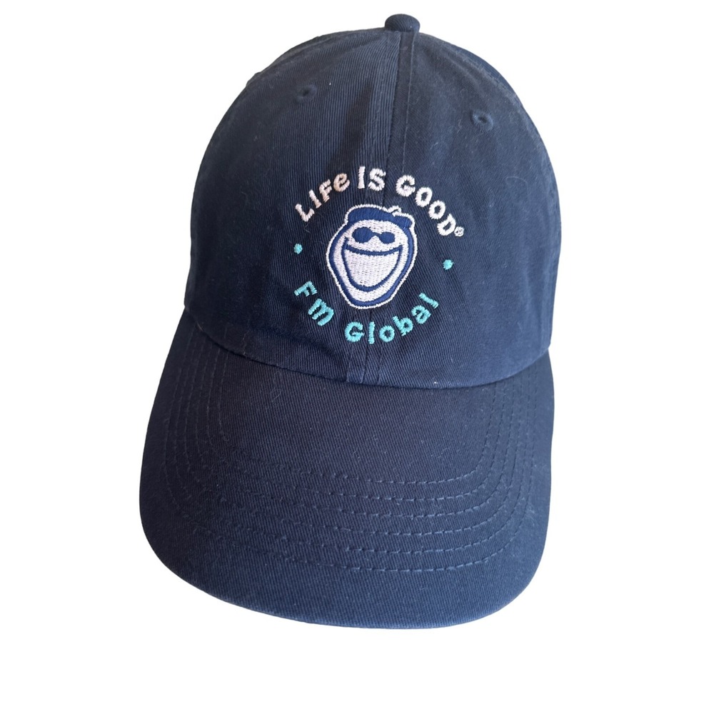 Life Is Good FM Global Adjustable Navy Blue Baseball‎ Cap